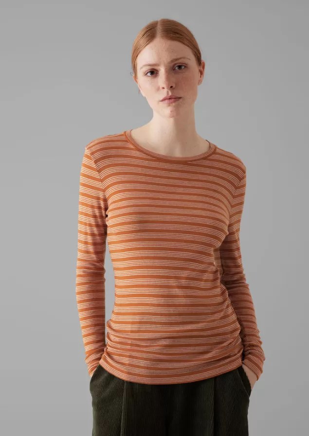 Women Toast Agnes Stripe Wool Lyocell Tee