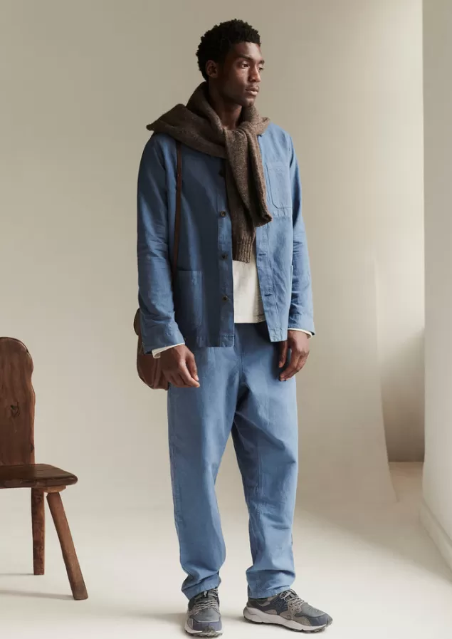 Toast Alfie Garment Dyed Herringbone Trousers