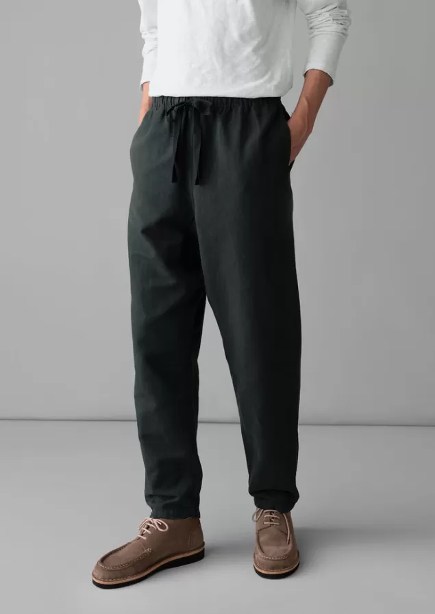 Toast Alfie Garment Dyed Herringbone Trousers