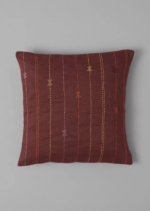 Toast Basri Hand Embroidered Cushion Cover