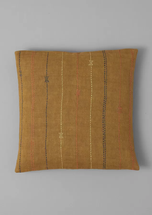 Toast Basri Hand Embroidered Cushion Cover