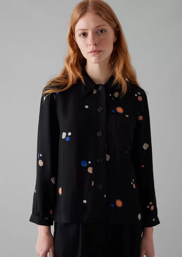 Women Toast Baya Cosmic Dot Print Shirt