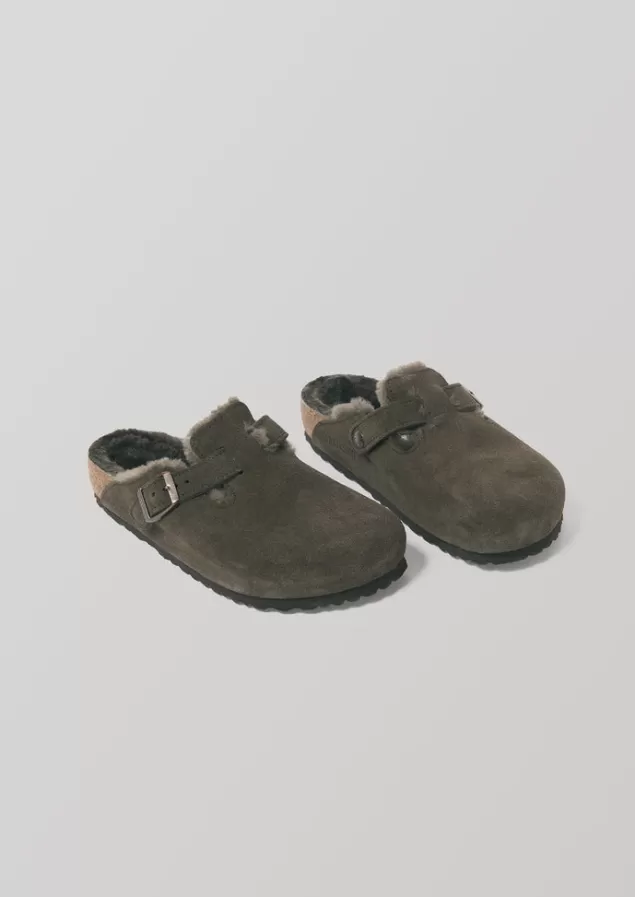 Women Toast Birkenstock Boston Sheepskin Slippers