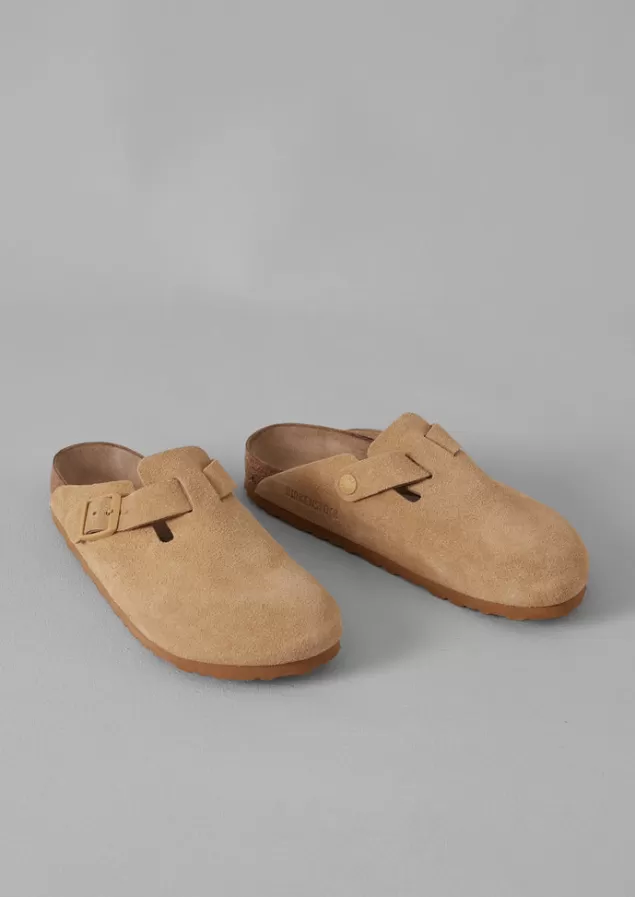 Women Toast Birkenstock Boston Suede Clogs