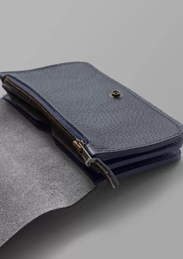 Toast Bleu De Chauffe Leather Wallet