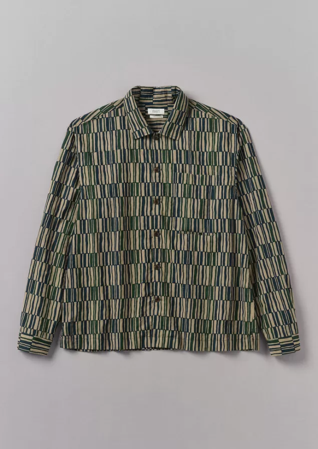 Toast Block Print Irregular Check Shirt