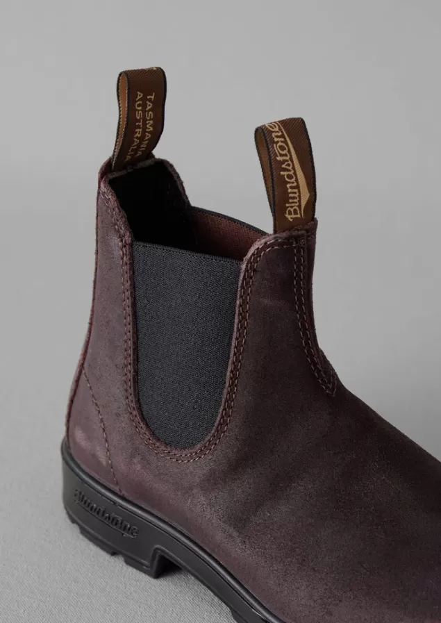 Women Toast Blundstone Waxed Suede Chelsea Boots