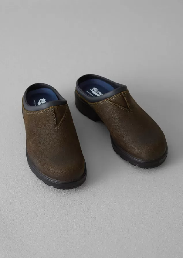 Women Toast Blundstone Waxed Suede Clogs