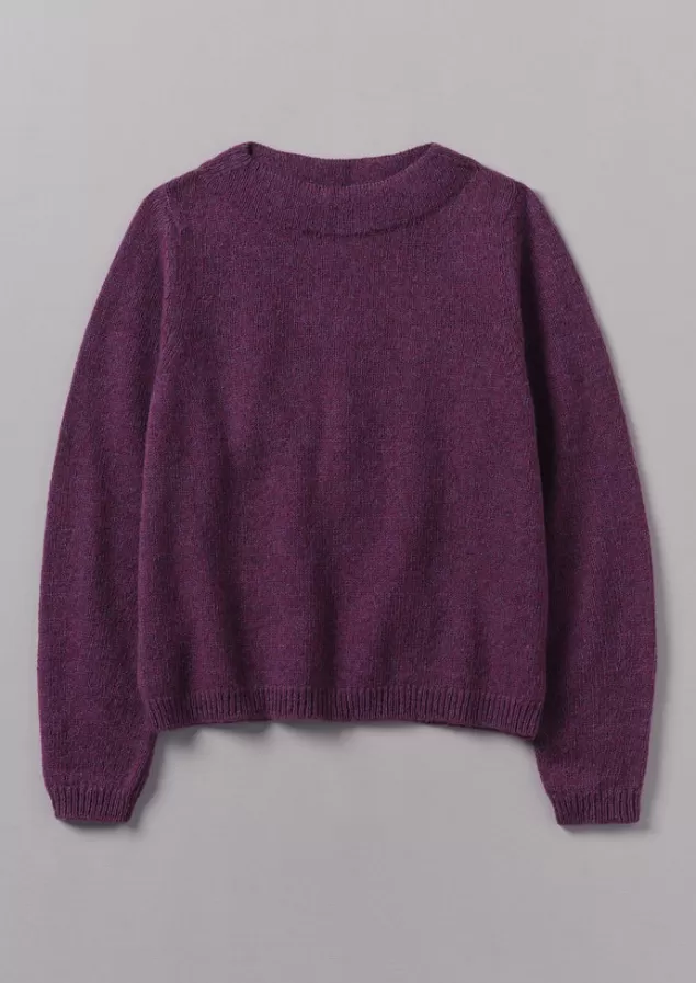 Women Toast Boat Neck Wool Sweater