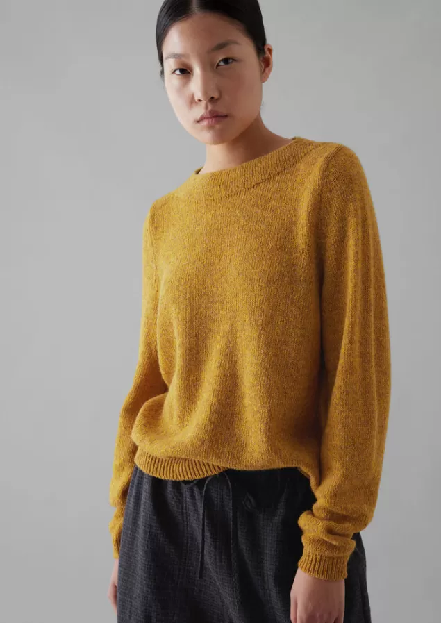 Women Toast Boat Neck Wool Sweater