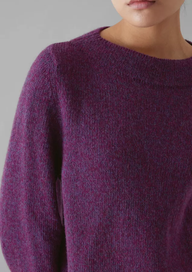 Women Toast Boat Neck Wool Sweater