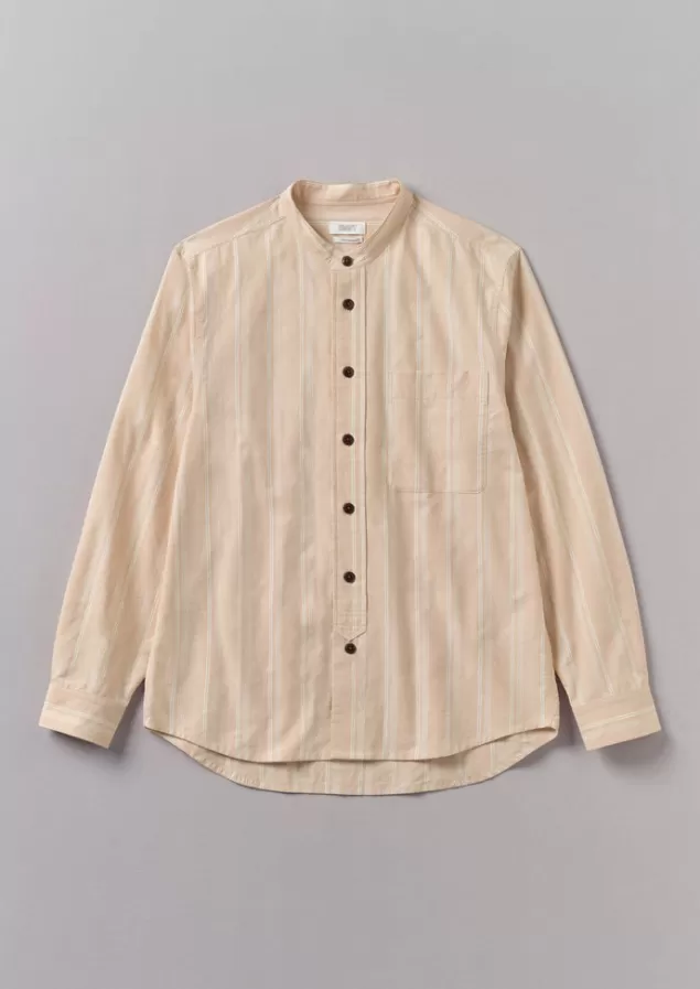 Toast Bold Stripe Grandad Shirt