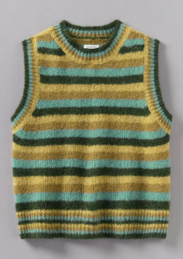 Women Toast Brushed Alpaca Blend Stripe Tank