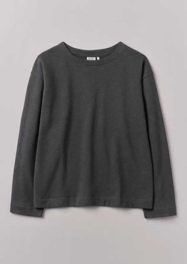 Toast Brushed Cotton Hemp Wide Neck Sweater