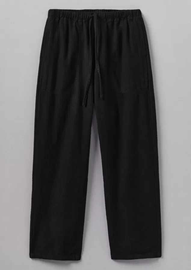 Women Toast Brushed Cotton Linen Herringbone Trousers