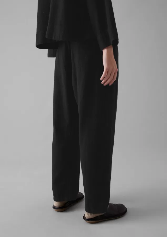 Women Toast Brushed Cotton Linen Herringbone Trousers