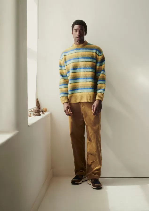 Toast Brushed Stripe Sweater