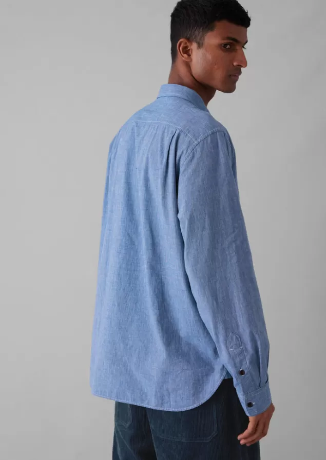 Toast Chambray Cotton Linen Shirt