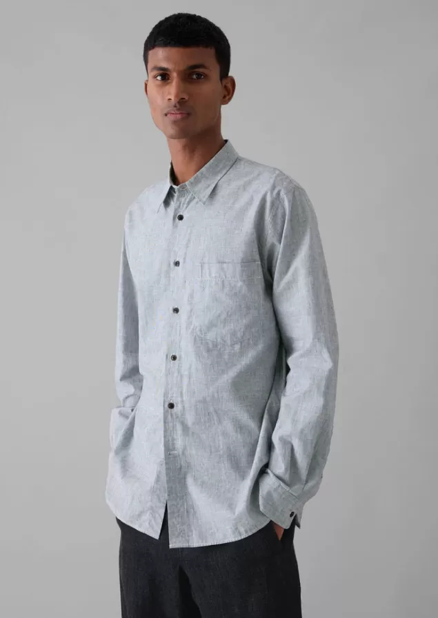 Toast Chambray Cotton Linen Shirt