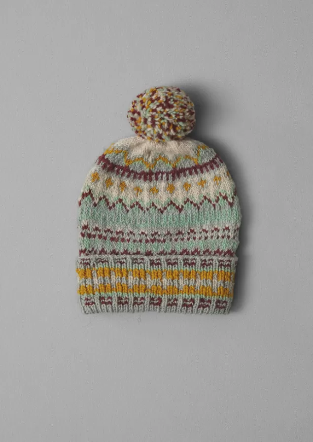 Toast Chamula Hand Knit Fair Isle Hat