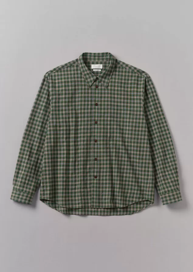 Toast Check Cotton Wool Shirt