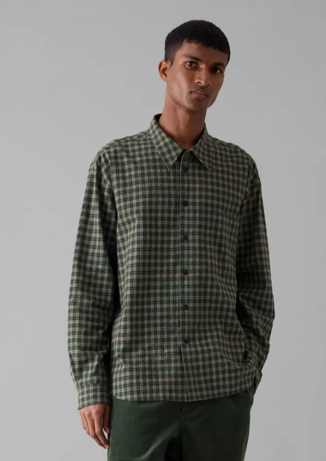 Toast Check Cotton Wool Shirt