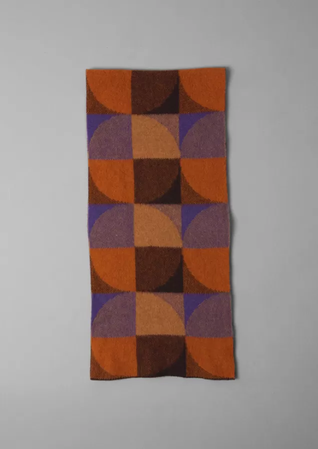 Women Toast Colour Block Wool Scarf