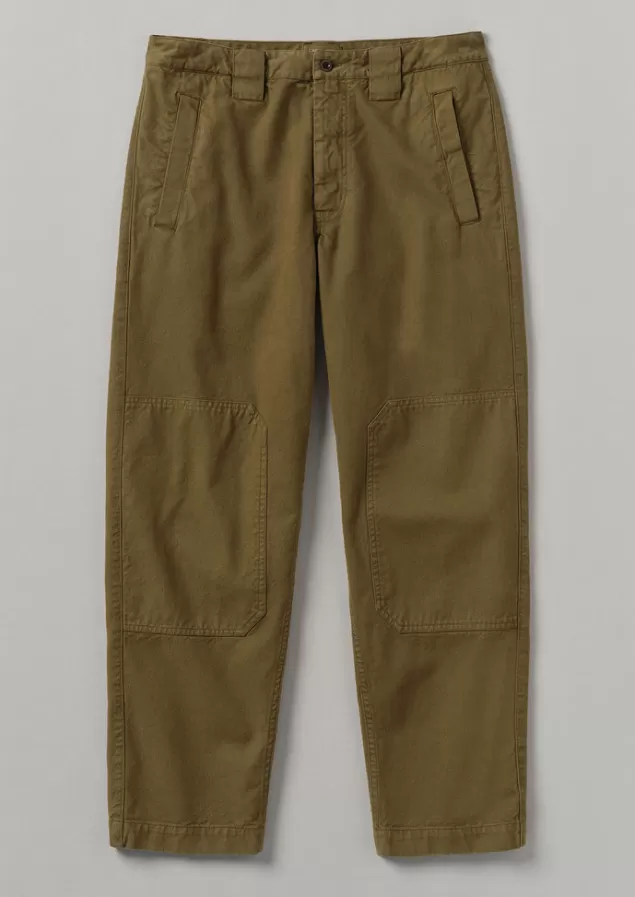 Toast Cotton Canvas Tapered Trousers