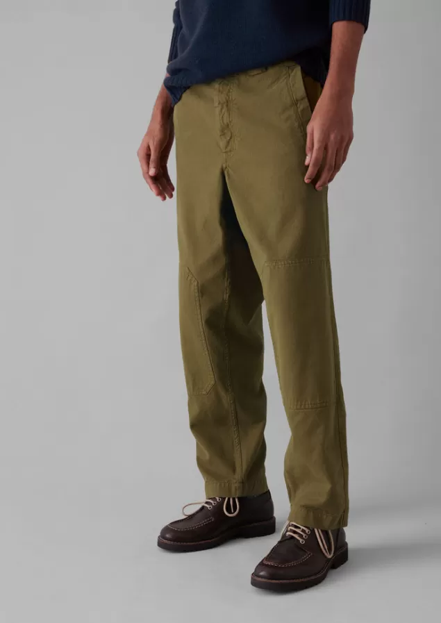 Toast Cotton Canvas Tapered Trousers