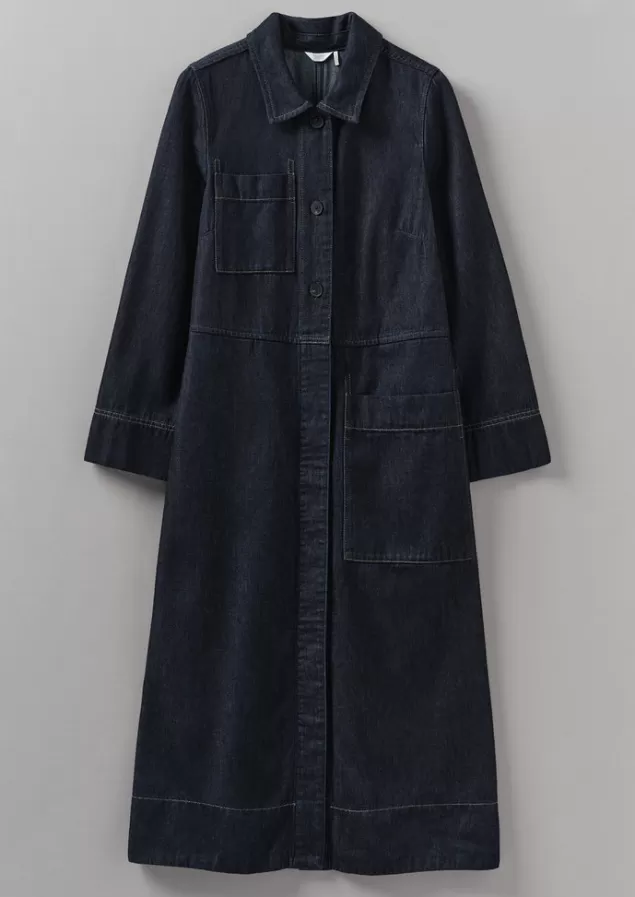 Women Toast Cotton Hemp Denim Dress