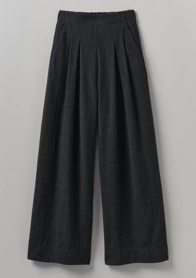 Women Toast Cotton Wool Pleat Front Trousers