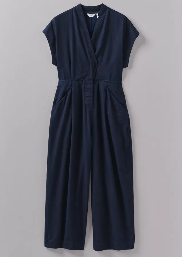 Women Toast Cross Front Twill Jumpsuit