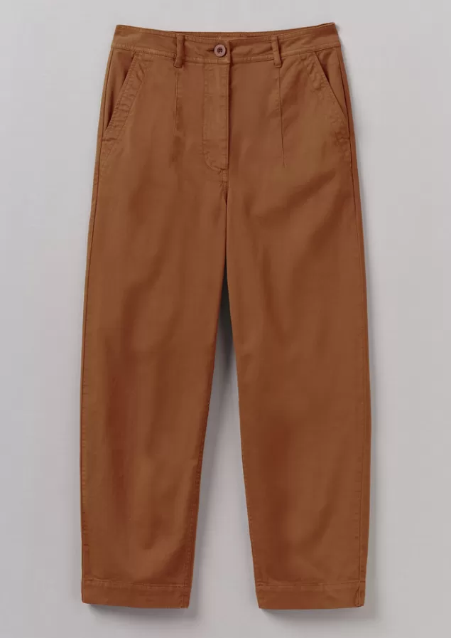 Women Toast Darted Cotton Twill Trousers