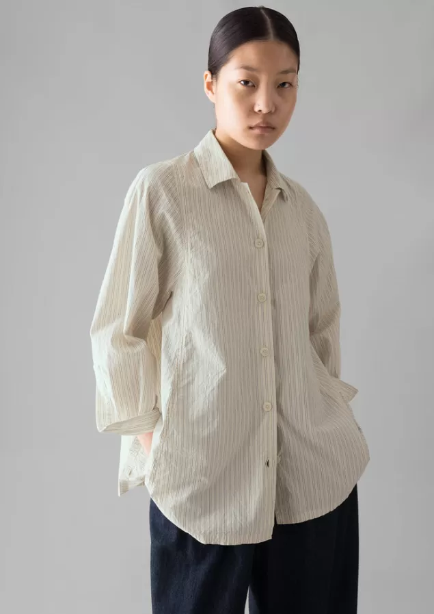 Women Toast Dash Stripe Cotton Shirt