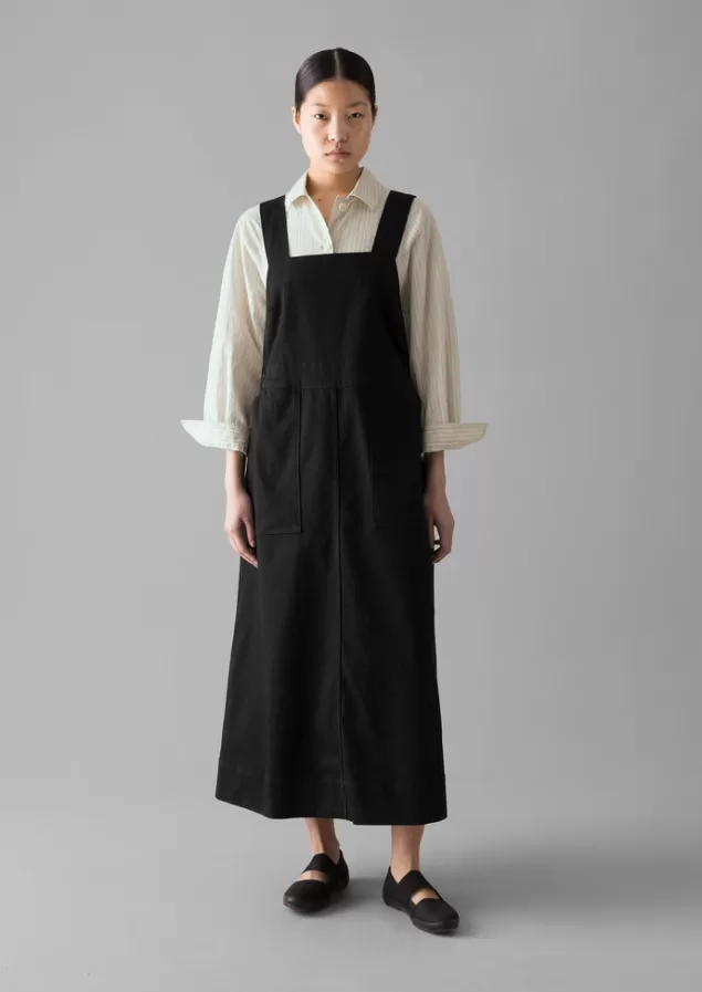 Women Toast Denim Pinafore Dress