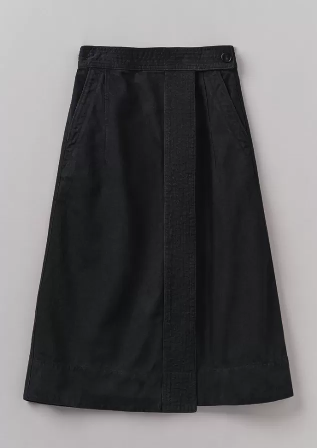 Women Toast Denim Wrap Skirt