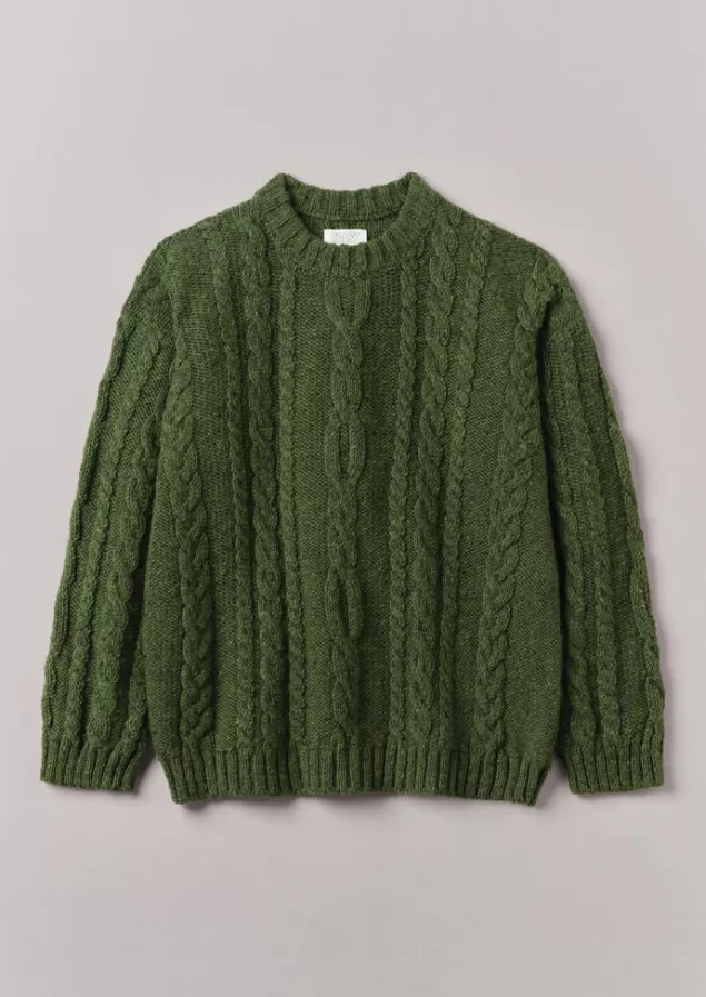 Toast Donegal Wool Cable Sweater