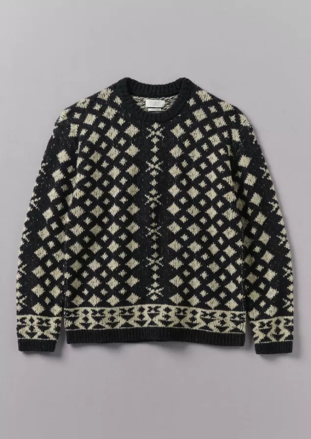 Toast Donegal Wool Jacquard Sweater