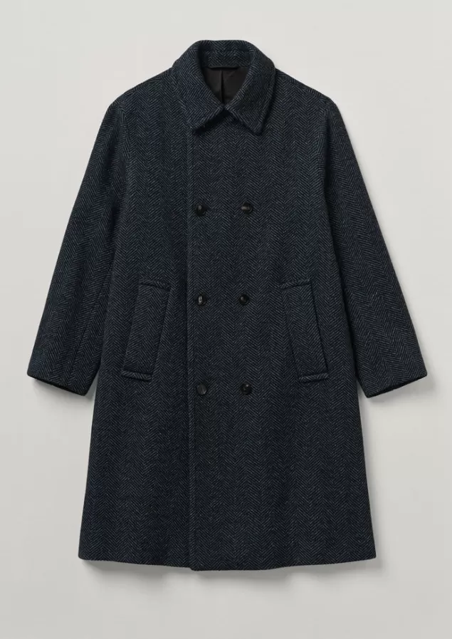 Toast Double Breasted Wool Overcoat