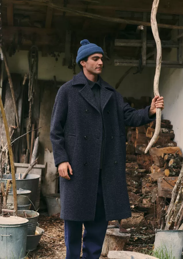 Toast Double Breasted Wool Overcoat