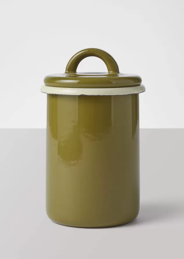 Toast Enamel Storage Jar