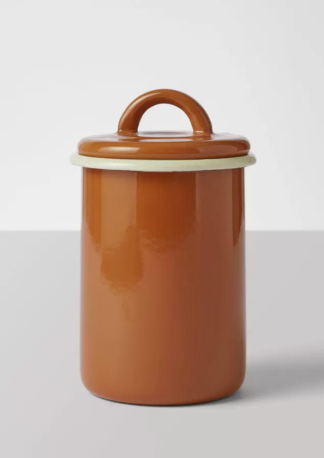 Toast Enamel Storage Jar