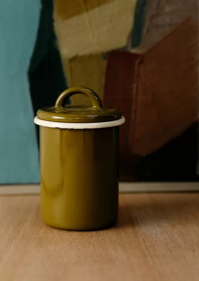 Toast Enamel Storage Jar