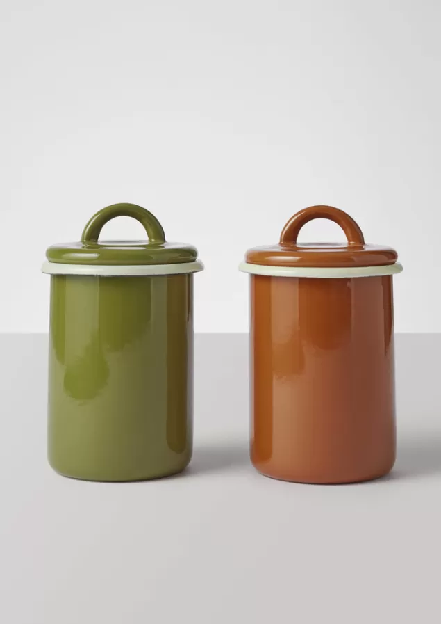 Toast Enamel Storage Jar