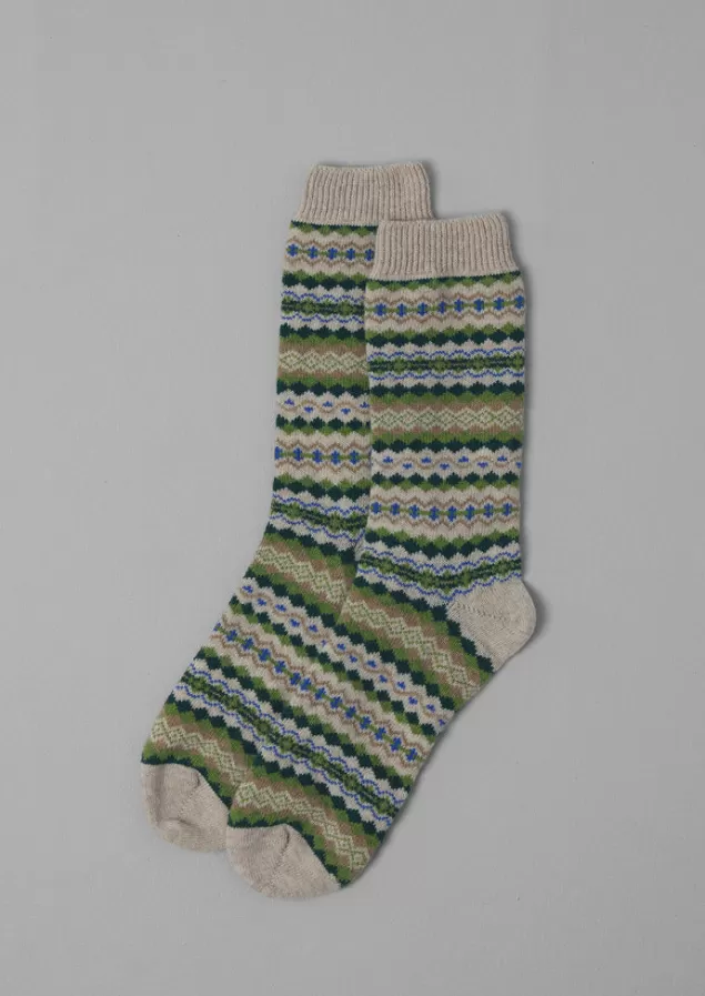 Toast Fair Isle Socks