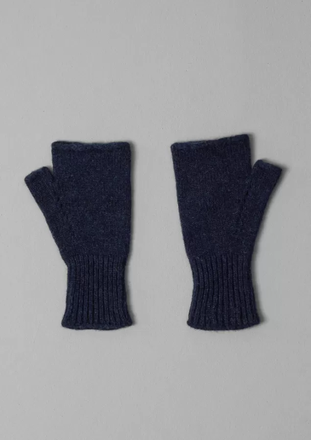 Women Toast Fingerless Wool Gloves