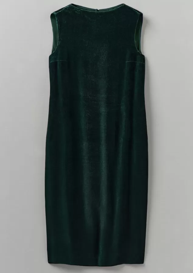 Women Toast Fluid Silk Velvet Dress