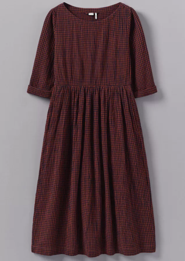 Women Toast Freya Gingham Crinkle Cotton Dress