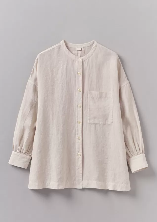 Women Toast Garment Dyed Linen Oversized Shirt