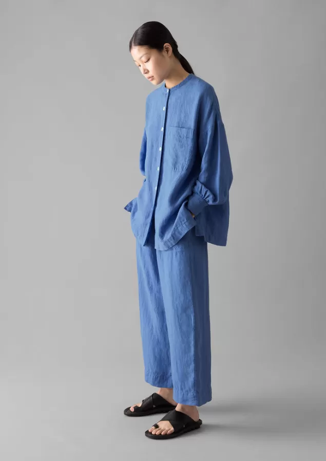 Women Toast Garment Dyed Linen Oversized Shirt